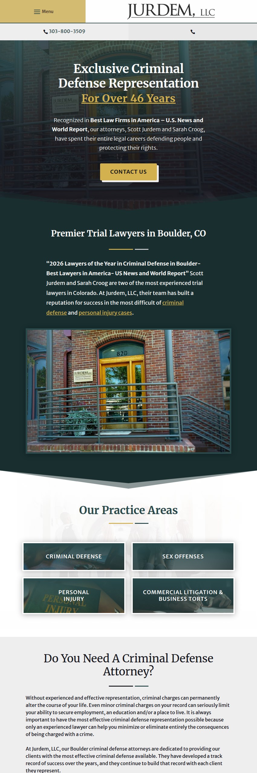 Screenshot of the Jurdem, LLC website