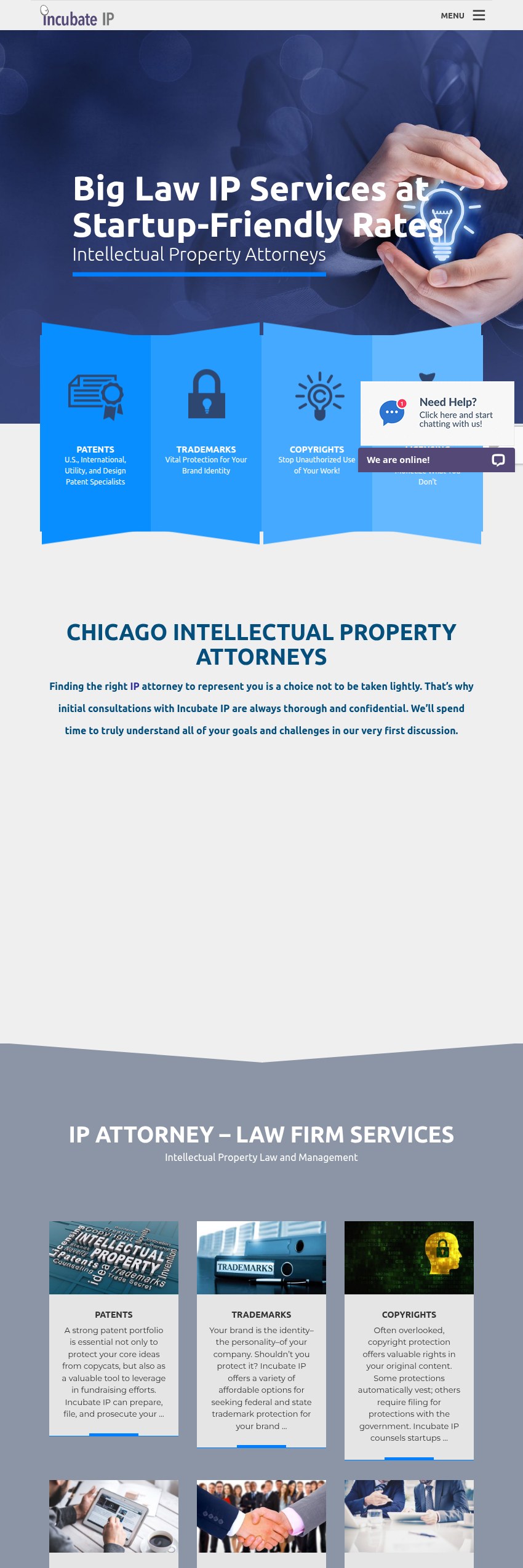 Screenshot of the Micheletti Law Group, Ltd. website